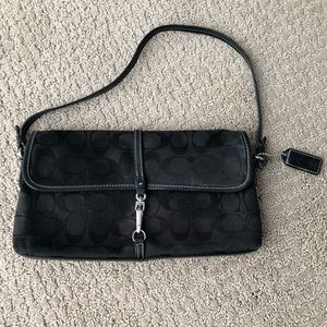 Coach small handbag (clutch) in Signature pattern